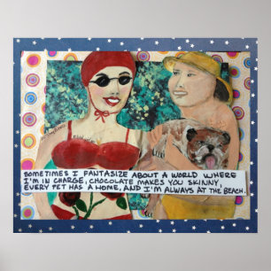 SCHLECHTE MÄDCHEN-KUNST - MANCHMAL FANTASIERE ICH POSTER