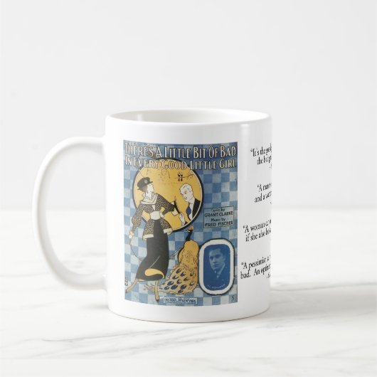 Schlechte Mädchen-Tasse Kaffeetasse (Links)