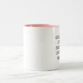 Schlechte Mädchen Zweifarbige Tasse (Mittel)