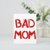 Schlechte Mama Postkarte (Stehend Vorderseite)