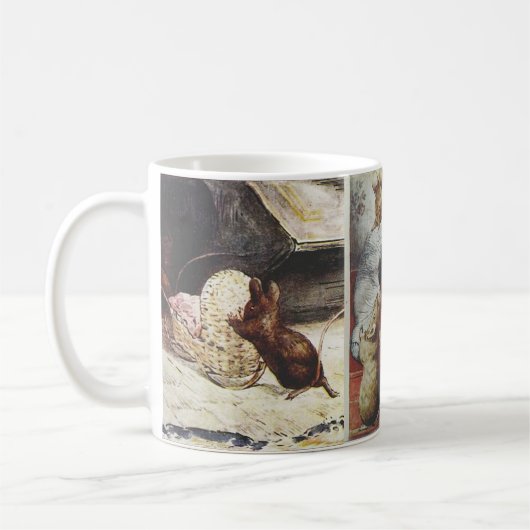 Schlechte MäuseTasse Beatrix-Töpfer-zwei: Der Kaffeetasse (Links)