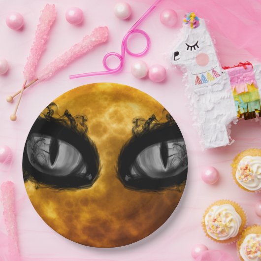 Schlechte Mondaugen Pappteller (Party)