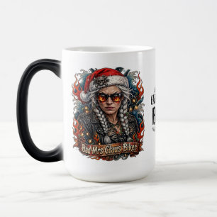 Schlechte Mrs Claus Bikerin ,Tough Biker Mrs Claus Verwandlungstasse
