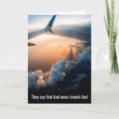 Schlechte Nachrichten reisen schnell, gute Neuigke Karte (Vorderseite)