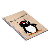 Schlechte Penguin™ lustige Mappe, zurück zu Schule Notizblock (Rechte Seite)