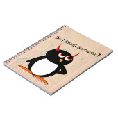 Schlechte Penguin™ lustige Mappe, zurück zu Schule Notizblock (Linke Seite)