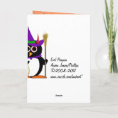 Schlechte Pinguin-Hexe Karte (Rückseite)