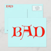 Schlechte Postkarte (Vorne/Hinten)