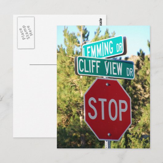 Schlechte Postkarte (Vorne/Hinten)