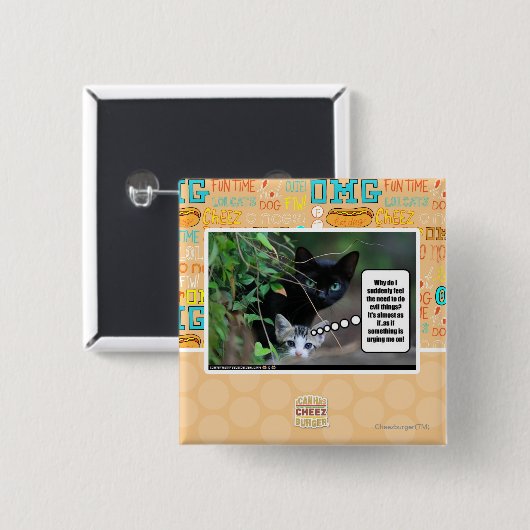 schlechte Sachen Button (Vorne & Hinten)