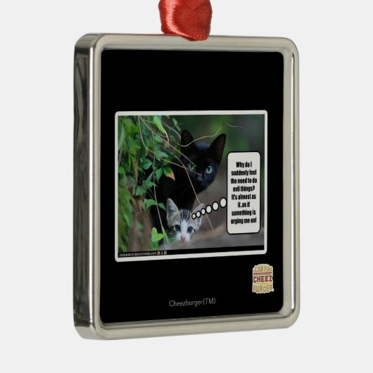 schlechte Sachen Silbernes Ornament (Rechts)