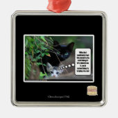 schlechte Sachen Silbernes Ornament (Vorne)