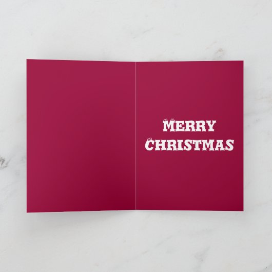 Schlechte Sankt-Weihnachtskarte Feiertagskarte (Innenseite)