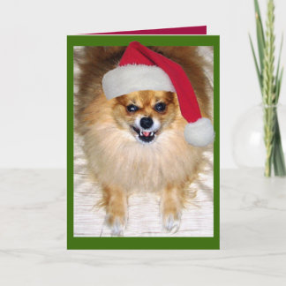 Schlechte Sankt-Weihnachtskarte Feiertagskarte