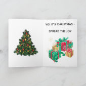SCHLECHTE SANTA WEIHNACHTSKARTE KARTE (Innenseite)