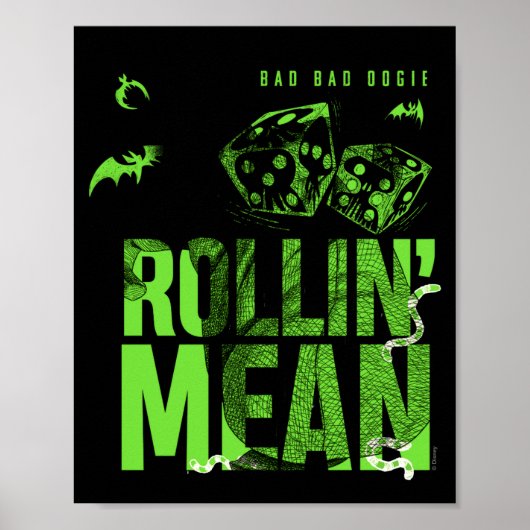 Schlechte Schlechte Oogie Rollende Böse T-Shirt Poster (Vorne)