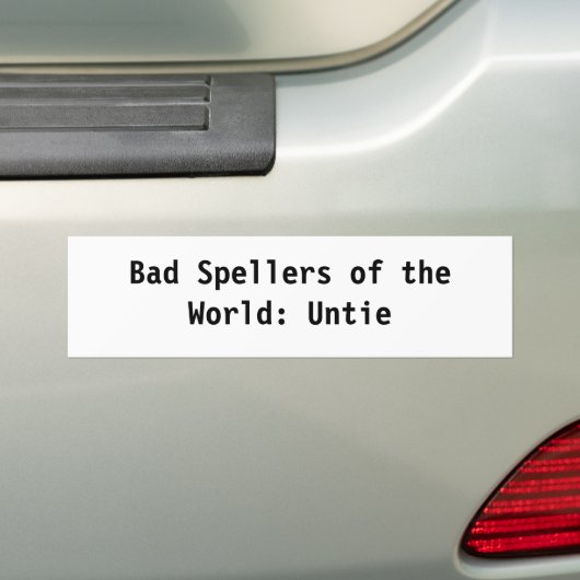 Schlechte Spellers der Welt Autoaufkleber (Auf Auto)