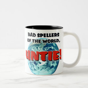 Schlechte Spellers Zweifarbige Tasse