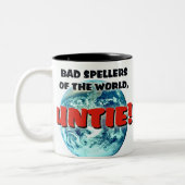 Schlechte Spellers Zweifarbige Tasse (Links)