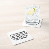 Schlechte Stimmung Rechteckiger Pappuntersetzer (Vor Ort)