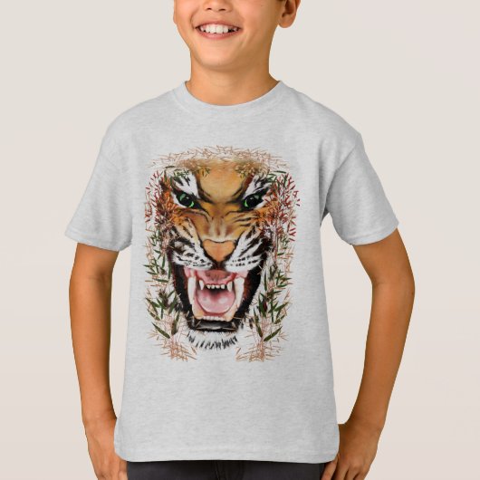 Schlechte Tiger-Gesichts-Shirts T-Shirt (Vorderseite)