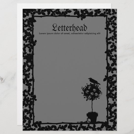 Schlechte Topiary-Koordinaten Briefbogen (Vorne/Hinten)