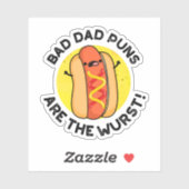 Schlechte Vater sind die Wurst-Funny-Wurst-Puppe Aufkleber (Blatt)
