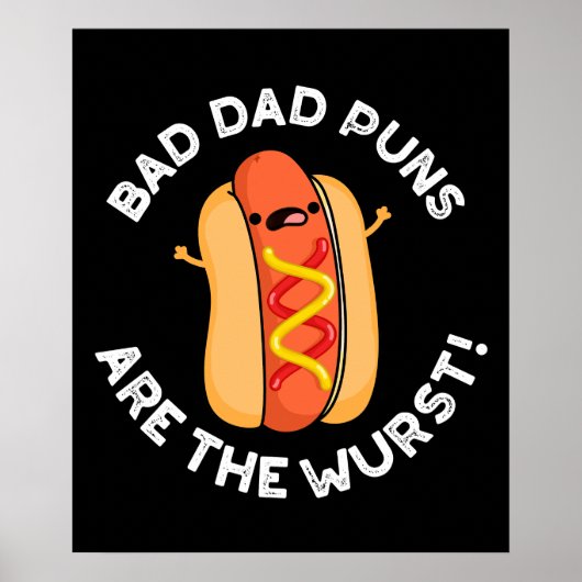 Schlechte Vater sind die Wurst-Funny-Wurst Puppe d Poster (Vorne)
