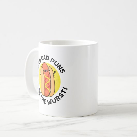 Schlechte Vater sind die Wurst-Funny-Wurst-Puppe Kaffeetasse (Vorderseite Links)