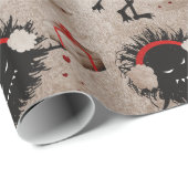 Schlechte Wanze gibt anwesendes Weihnachten Geschenkpapier (Rolleneckpunkt)