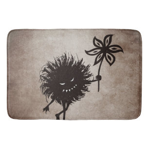 Schlechte Wanze gibt die Vintage Blume Badematte