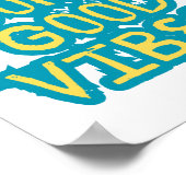 Schlechte Worte Gute Vibes Motivation Poster (Ecke)