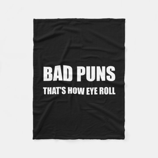 Schlechte Wortspiele, das wie die lustige Fleecedecke (Vorderseite)