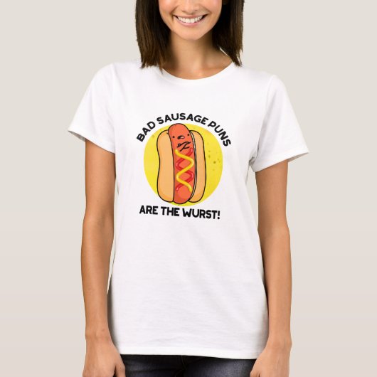 Schlechte Wurstpfeifen sind der würstfige Hot Dog T-Shirt (Vorderseite)