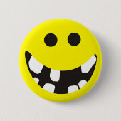 Schlechte Zähne Button (Vorderseite)