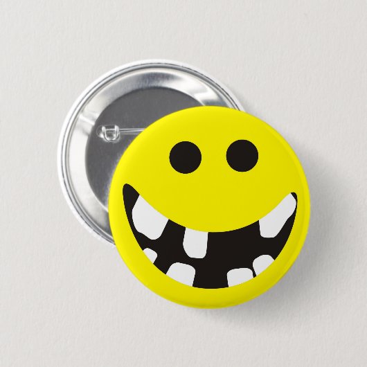 Schlechte Zähne Button (Vorne & Hinten)