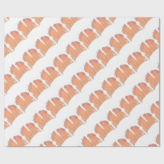 Schlechte Zehen Geschenkpapier (Flach)