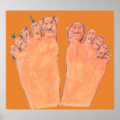 Schlechte Zehen Poster (Vorne)