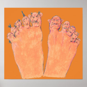 Schlechte Zehen Poster