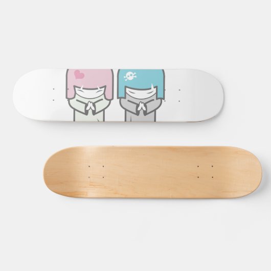 schlechte Zwillinge Skateboard (Horizontal)