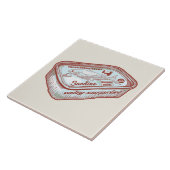 Schlechter Atem, lustige Sardinen Fliese (Seite)