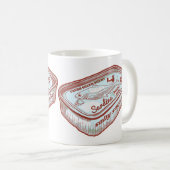 Schlechter Atem, lustige Sardinen Kaffeetasse (VorderseiteRechts)