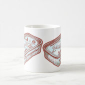 Schlechter Atem, lustige Sardinen Kaffeetasse (Mittel)