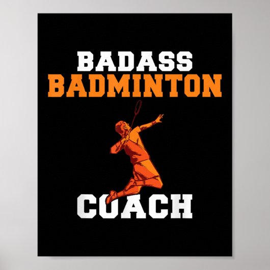 Schlechter Badminton Coach Poster (Vorne)