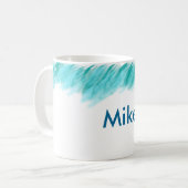 Schlechter, blauer Paint-Job Kaffeetasse (Vorderseite Links)