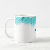 Schlechter, blauer Paint-Job Kaffeetasse (Links)