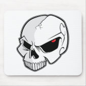 Schlechter blutroter Augapfel-Schädel Mousepad (Vorne)
