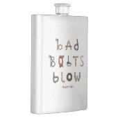 Schlechter Bolzen-Schlag - klassische Flasche Flachmann (Rechts)