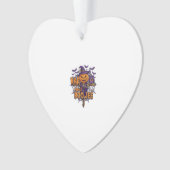 Schlechter Boo Jee Kürbis Vogelscheuche Violette E Ornament (Vorderseite)