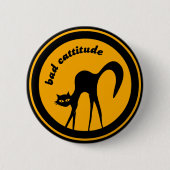 Schlechter Cattitude Knopf Button (Vorderseite)